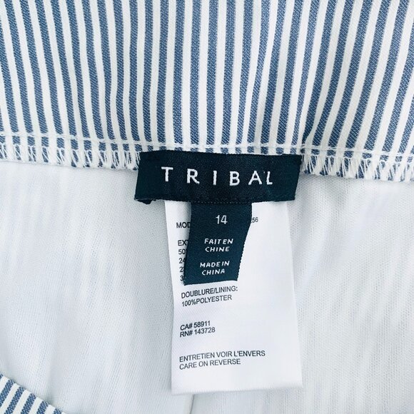 Tribal striped skort with scalloped edge - Picture 4 of 8